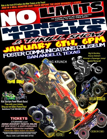 No Limits Monster Trucks & Thrill Show take over Wicomico Civic Center